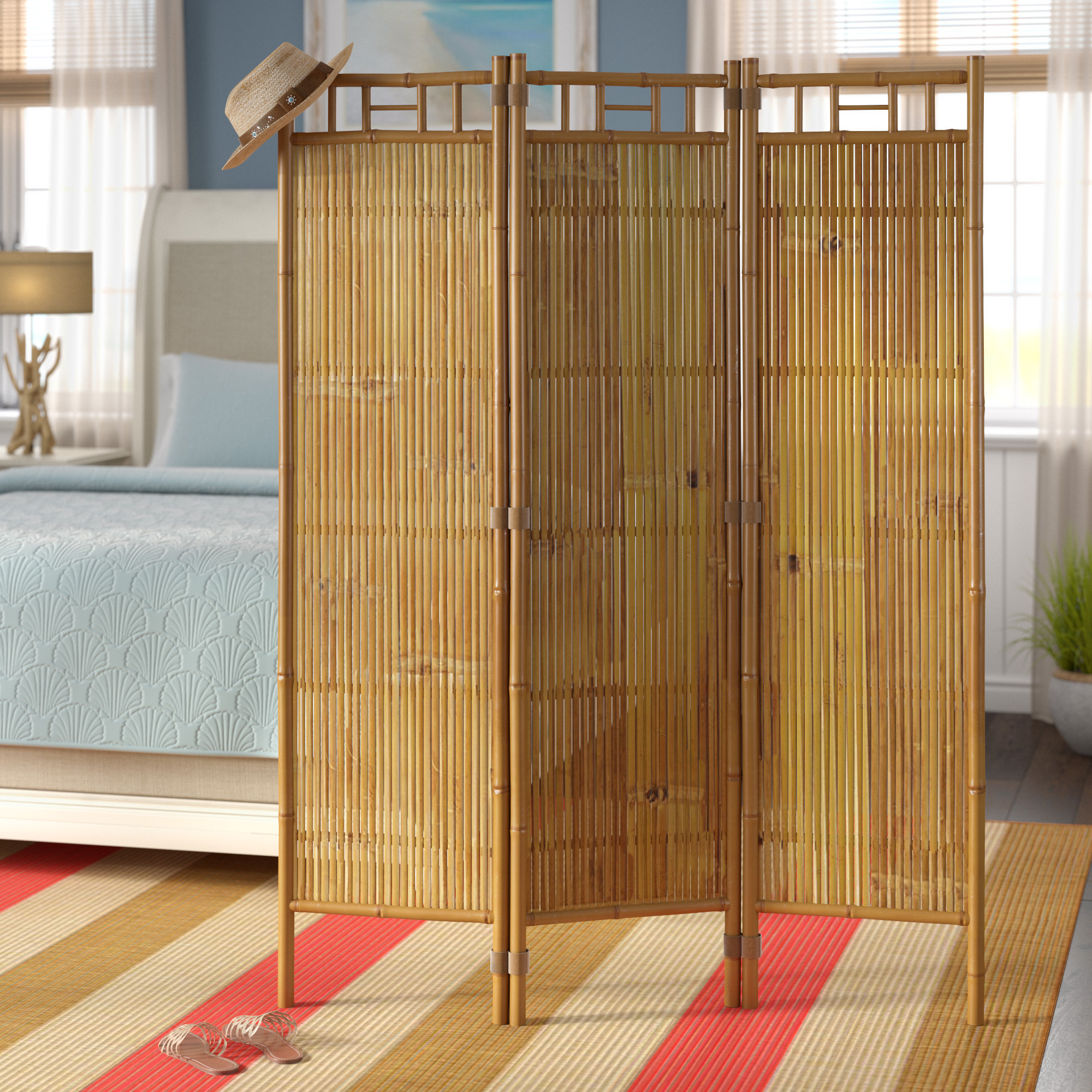Bamboo divider screen discount